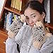 YouZi Women's Cartoon Hedgehog Winter Cotton Gloves Girls' Thick Mittens (Khaki)