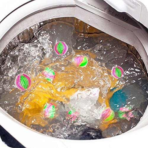 Zeroyoyo Hair Lint Fluff Grabbing Laundry Washing Wash Ball Lint Grabbing Wash Ball 6 PCS - Thumbnail 6