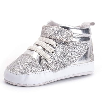 silver velcro shoes