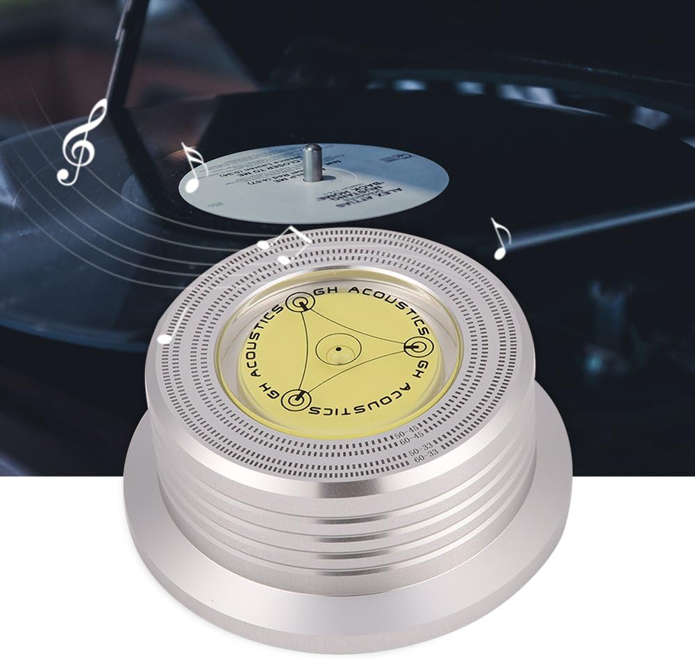 Vbestlife Record Weight, 50Hz/60Hz Weight Stabilizer Turntable Disc