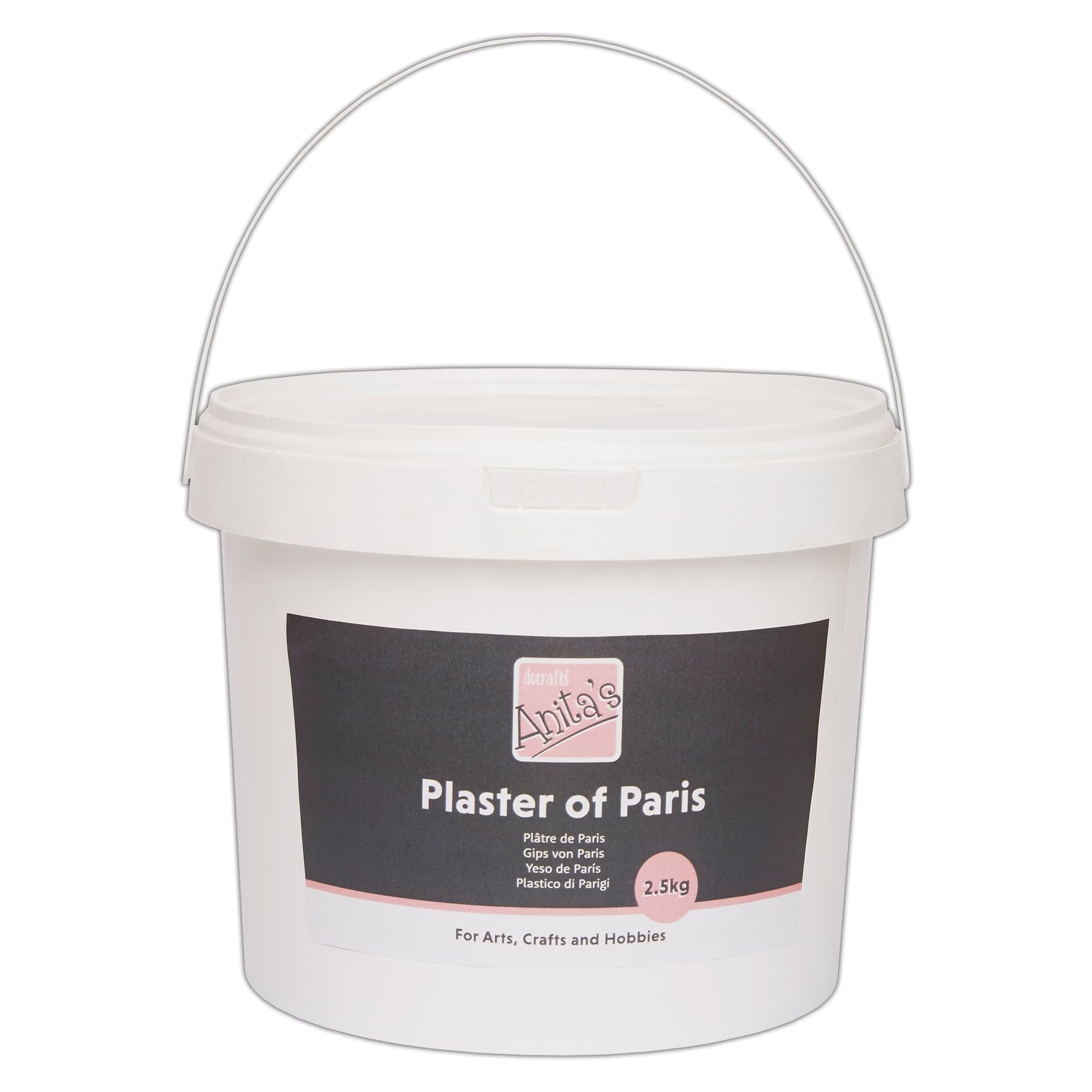 Anita's Plaster of Paris, 2.5kg Bulk Pack, White, Casting Powder, Just Add Water, Arts, Crafts, Moulds, Modelling, Home, School, Classroom, Kids, Adults, Homework, Masks, Baby Foot Prints, Hand Prints