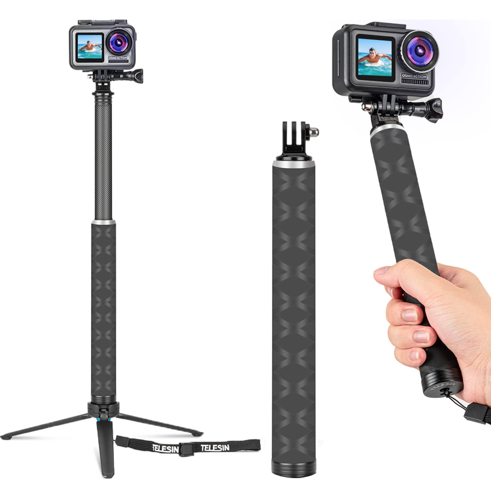 For Gopro Hero Gopro Invisible Selfie Stick Invisible Selfie Stick