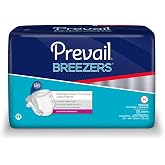 Prevail Breezers Incontinence Briefs, Unisex Adult Incontinence Briefs with Tabs, Ultimate Absorbency - Medium, 80 Count (4 Packs of 20)