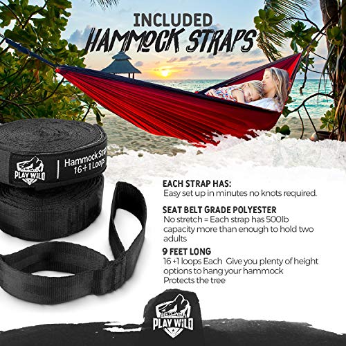 Camping-Hammock-for-Travel-Hiking-Backpacking-or-Backyard-Single-Outdoor-Hammock-Portable-Lightweight-Yet-Heavy-Duty-Parachute-Fabric-Tree-Hanging-Straps-Included-Easy-Setup-and-Foldable