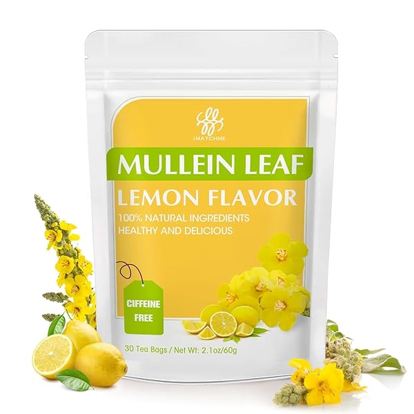 IMATCHME MULLEIN TEA FOR LUNG CLEANSE, RESPIRATORY SUPPORT...