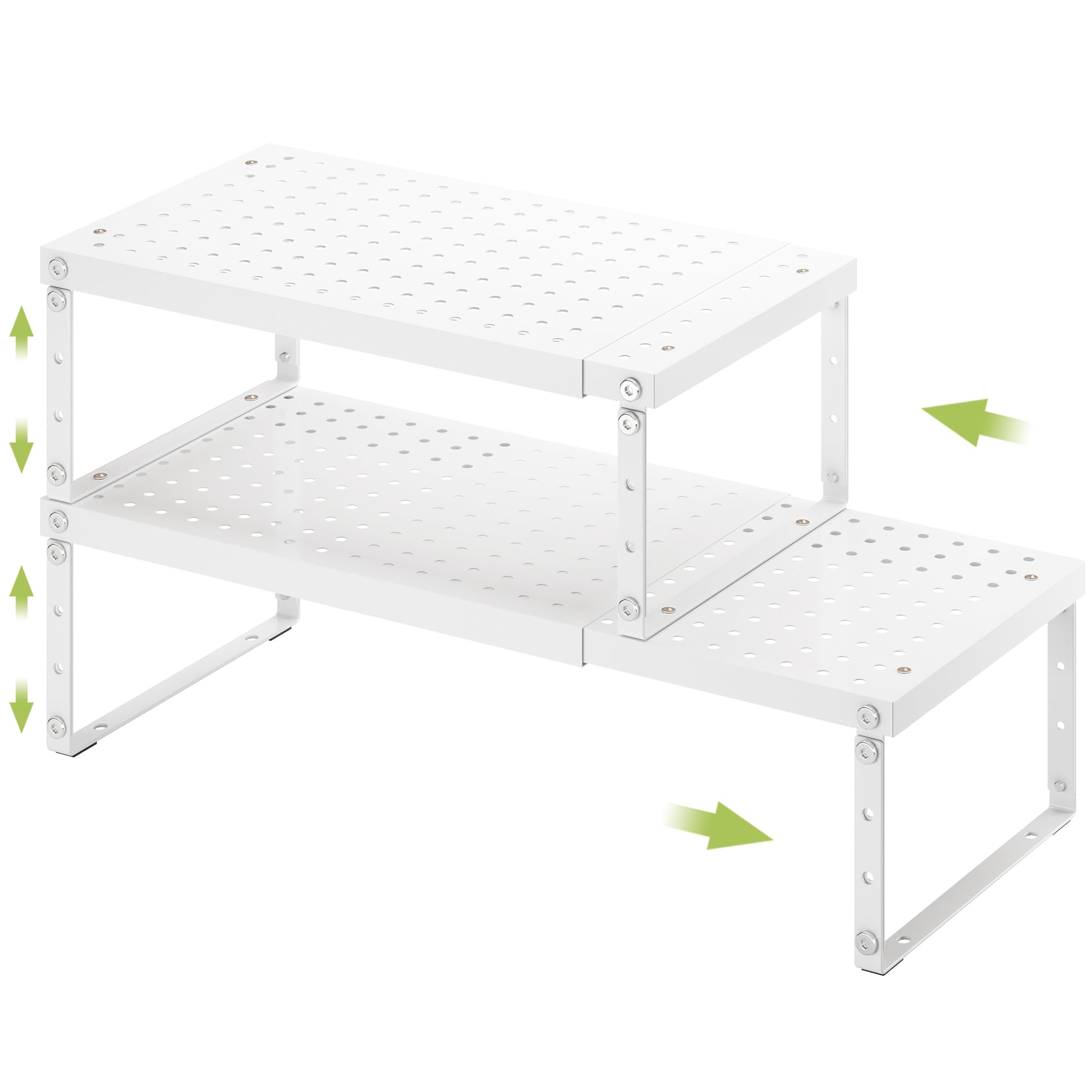 Photo 1 of RUILALIFE Expandable Cabinet Organizer Shelf With Adjustable Height, Stackable Kitchen Countertop Organizer Rack, Adjustable Shelf Riser For Kitchen Counter, Pantry, Cupboard, Desk, Tabletop