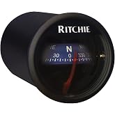 Ritchie Navigation X-23BU RitchieSport Compass - Dash Mount, Black with Blue Dial