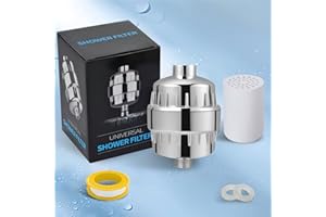 1pc 20-Class Filter Shower Head Filter, Bathroom Shower Head Filter, Remove Chlorine, Prevent Shower Hole Blockage, Christmas