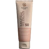 Australian Gold Tinted Mineral Face Sunscreen SPF 50 | Fair to Light Tint | Tinted mineral face sunscreen, BB cream finish, buildable coverage, 4% zinc oxide, fragrance free