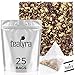 Tealyra - Flat Belly Detox - 25 Bags - Fennel - Peppermint - Hibiscus - Wellness Herbal Loose Leaf Tea - Cleanse Tea - Caffeine Free - Pyramids Style Sachets…