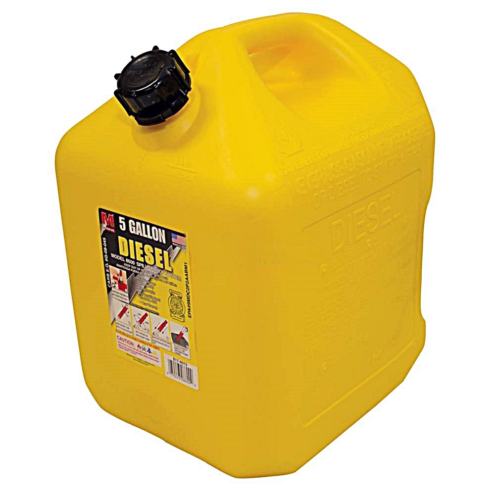 Amazon Com Stens 765 508 Yellow Plastic Diesel Can Not Compatible With Greater Than 10 Ethanol Fuel Exceeds Carb And Epa Requirements 5 Gal 13 1 4 Depth X 10 1 4 Width X 14 3 4 Height Industrial Scientific