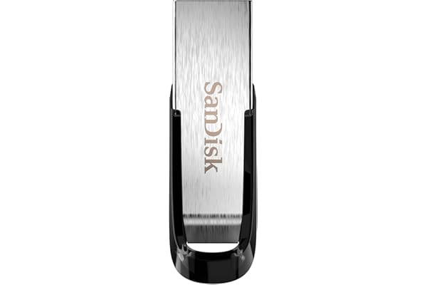 SANDISK 128GB Ultra Flair USB 3.0 Flash Drive, SDCZ73-128G-G46, Black