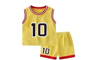LTHYTY Kids Basketball Jerseys #10 Athletic Scrimmage Tank Top Shorts Sport Sets for 5-12 Years Girls and Boys