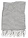 Love Lakeside-Women's Cashmere Feel Winter Plaid Scarf (One, Black and White Houndstooth)