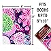 Book Sox Stretchable Book Cover: Standard Size 6 Ultra Print Pack. Fits Smaller/Thinner Hardcover Textbooks up to 8x10. Adhesive-Free, Nylon Fabric Protector for School. (Ultra Prints)