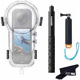 Insta360 X5 Invisible Dive Case Kit with Invisible Selfie Stick and Float Handle Grip(New)- Waterproof Up to 60m (197ft)