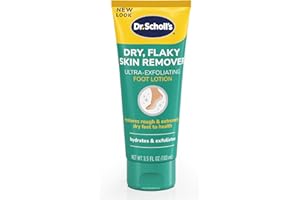 DR. SCHOLL'S Dr Scholl's Dry, Flaky Skin Remover Ultra Exfoliating Foot Lotion Cream, 3.5 oz, Moisturizer with Urea for Rough Dry Cracked Feet, Heal and Soothe for Healthy Looking Feet, Intensive Foot Skin Care