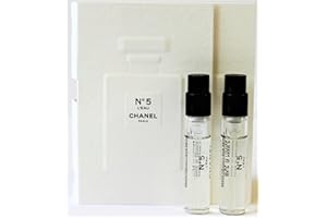 CHANEL No 5 L'EAU EDT Spray Perfume Samples 0.05oz / 1.5ml EACH NEW x2