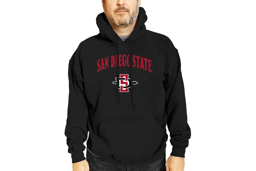 Campus Colors NCAA Arch & Logo Gameday Hoodie - Fleece Pullover Sweatshirt | 50/50 cotton-polyester fleece hoodie - 100+ schools - officially licensed NCAA fan apparel