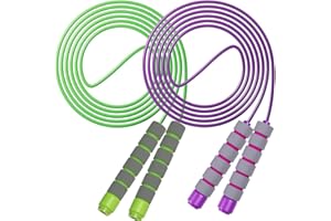HOMELLO Jump Rope for Kids - Adjustable Soft Skipping Rope with Skin-Friendly Foam Handles for Kids, Boys, Girls, Children - Outdoor Fun Activity, Great Party Favor, Exercise Activity & Fitness