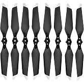 Tosiicop Propeller for DJI Mavic Pro Platinum - 4 Pairs Replacement Blades, Low Noise, Quick Release, Silver Tips