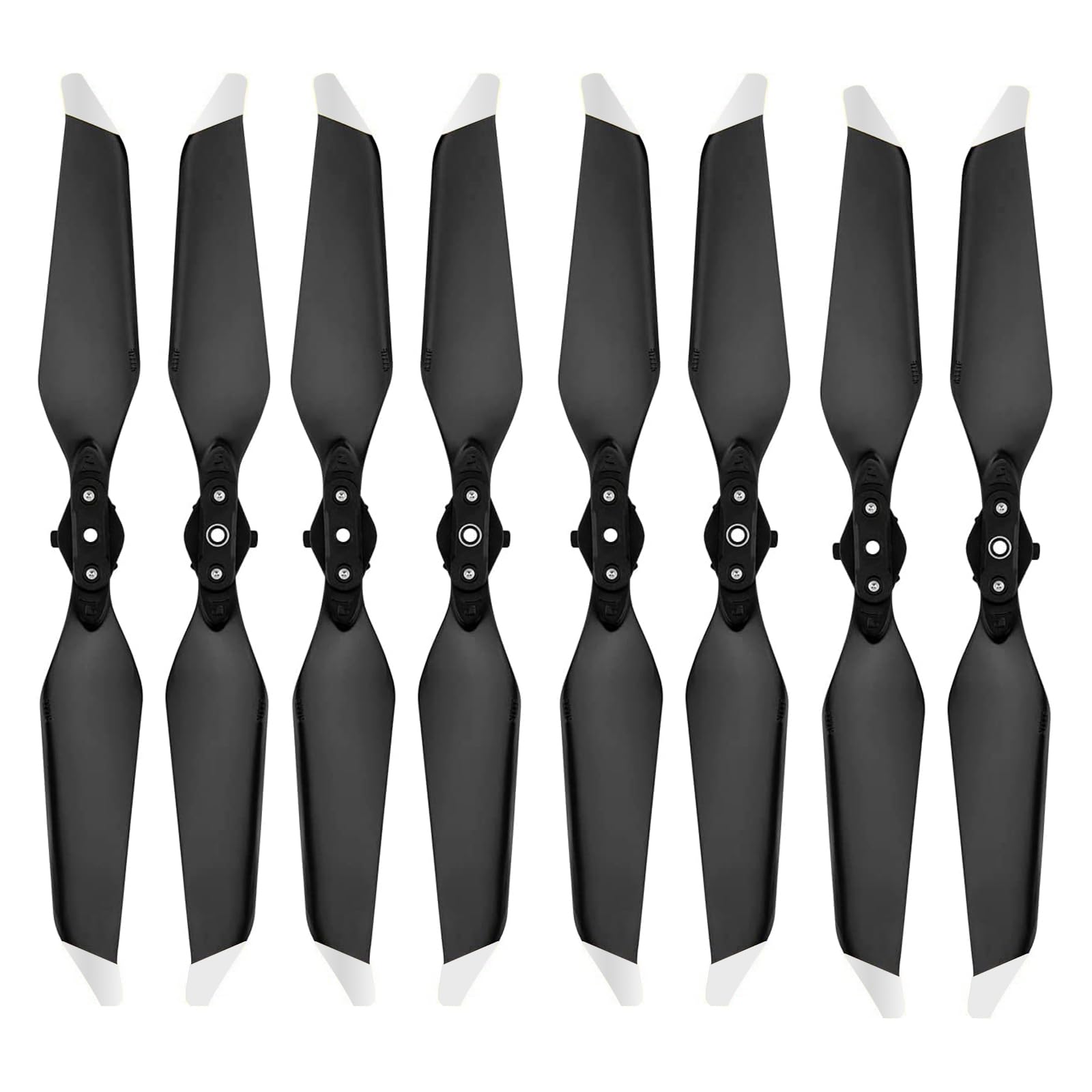 Tosiicop 4 Pairs Mavic Pro/Mavic Pro Platinum Propellers Replacement Prop Blades Low Noise Quick-Release 8331F Wings for DJI Mavic Pro/Mavic Pro Platinum Drones Accessories Silver Tips