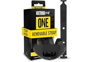 NXT NXTRND Nxtrnd One Football Mouth Guard, Strap Included, Fits Adult & Youth (Black)
