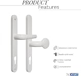 XFORT Uros White UPVC Door Handle PZ 62/92mm 211mm 243mm Aluminium view 6