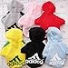 Tzou Adidog Hoodie Pet Clothes Dog Sweater Puppy Sweatshirt Warm Small Coat Christmas Gift 1-pc Set (Grey)