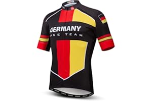 Weimostar Men's Cycling Jerseys Tops Biking Shirts Short Sleeve Full Zipper Bike Clothing