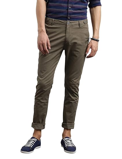 skinny fit casual trousers
