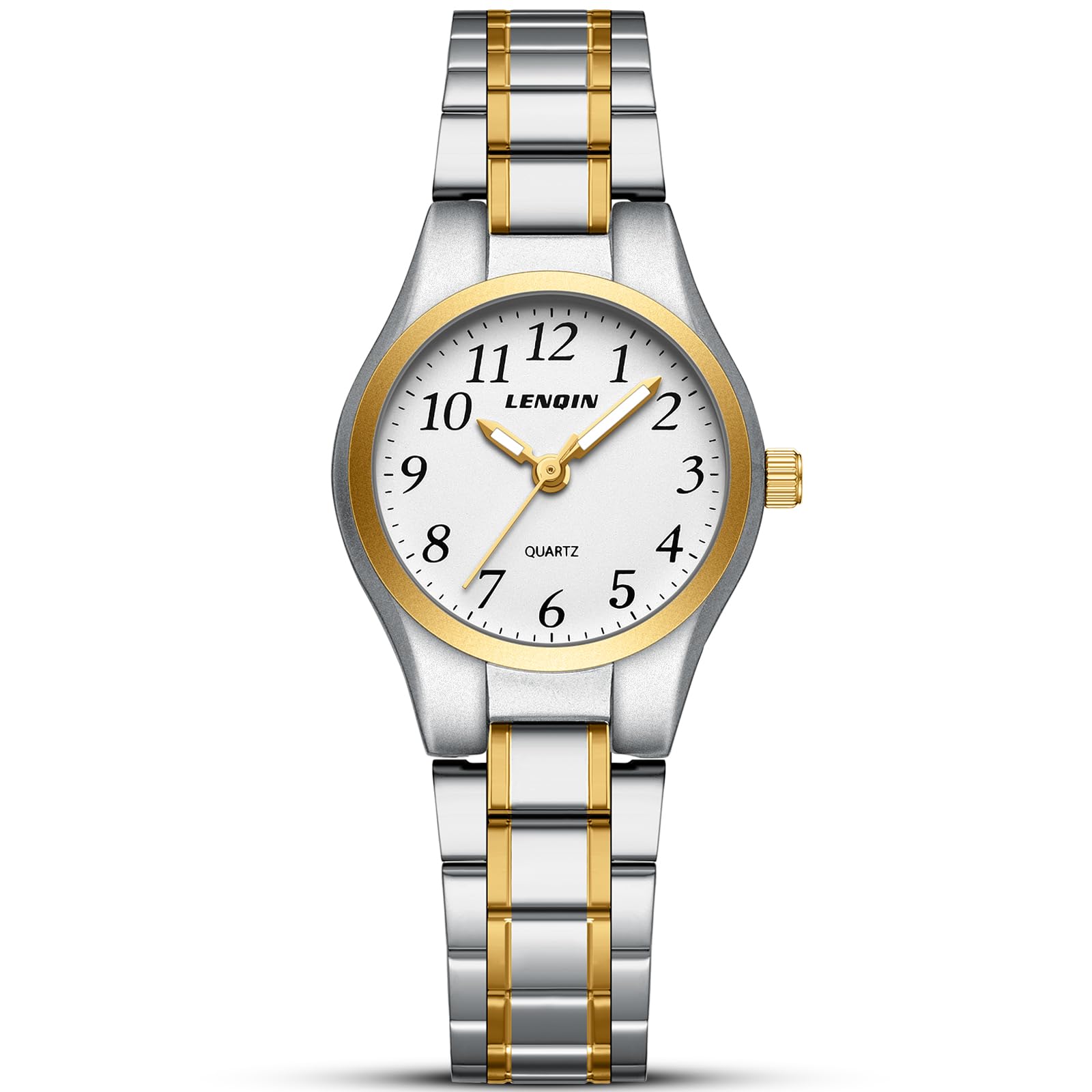 LN LENQIN Women's Watch Stainless Steel Wrist Watch Women's Waterproof Watch Women's Classic Analogue Quartz Women's Watches