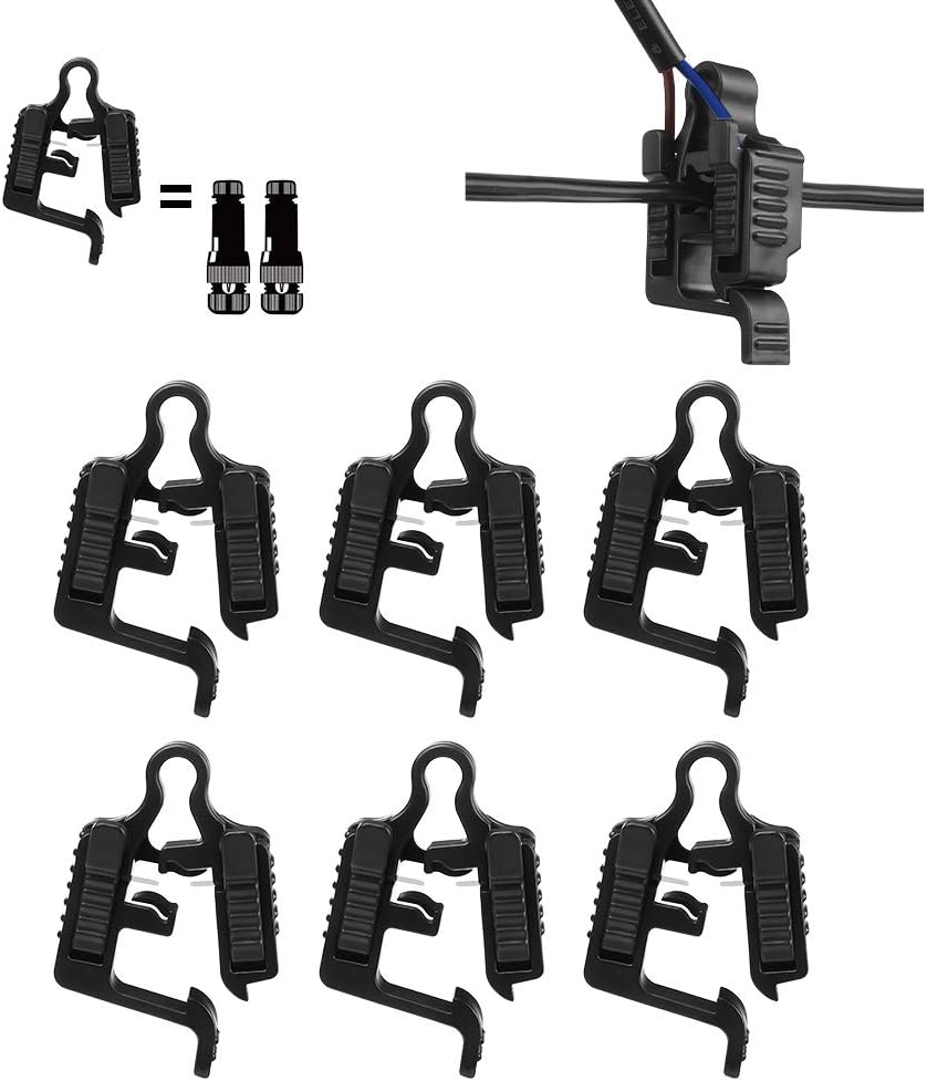 QITIM 6 Pack Low Voltage Landscape Light Wire Splice Connectors, 12-18 Gauge Cable Connector for Outdoor Path Lights, Spotlights, In-ground Lights, Easy Installation, UL Listed