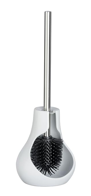 Wenko Keramik WC-Garnitur Drop Neo, Weiß, 13.5 x 14 x 40 cm