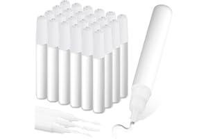 MotiMind 24 Pcs Art White Glue Stick Pens Bulk Quick Dry Tacky Glue Pens Classroom Supplies for DIY Arts and Crafts Projects