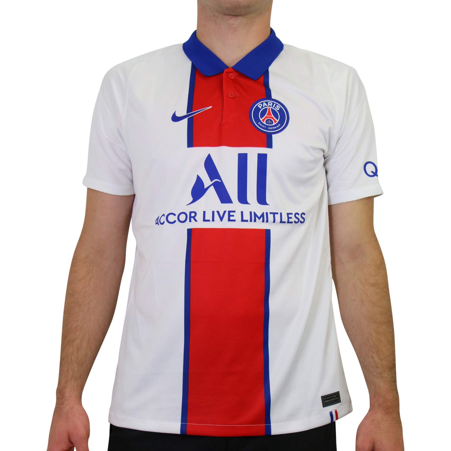 NIKE Paris Saint-Germain BRT Stad Away Jersey Men's Away Jersey - White/Old Royal, M