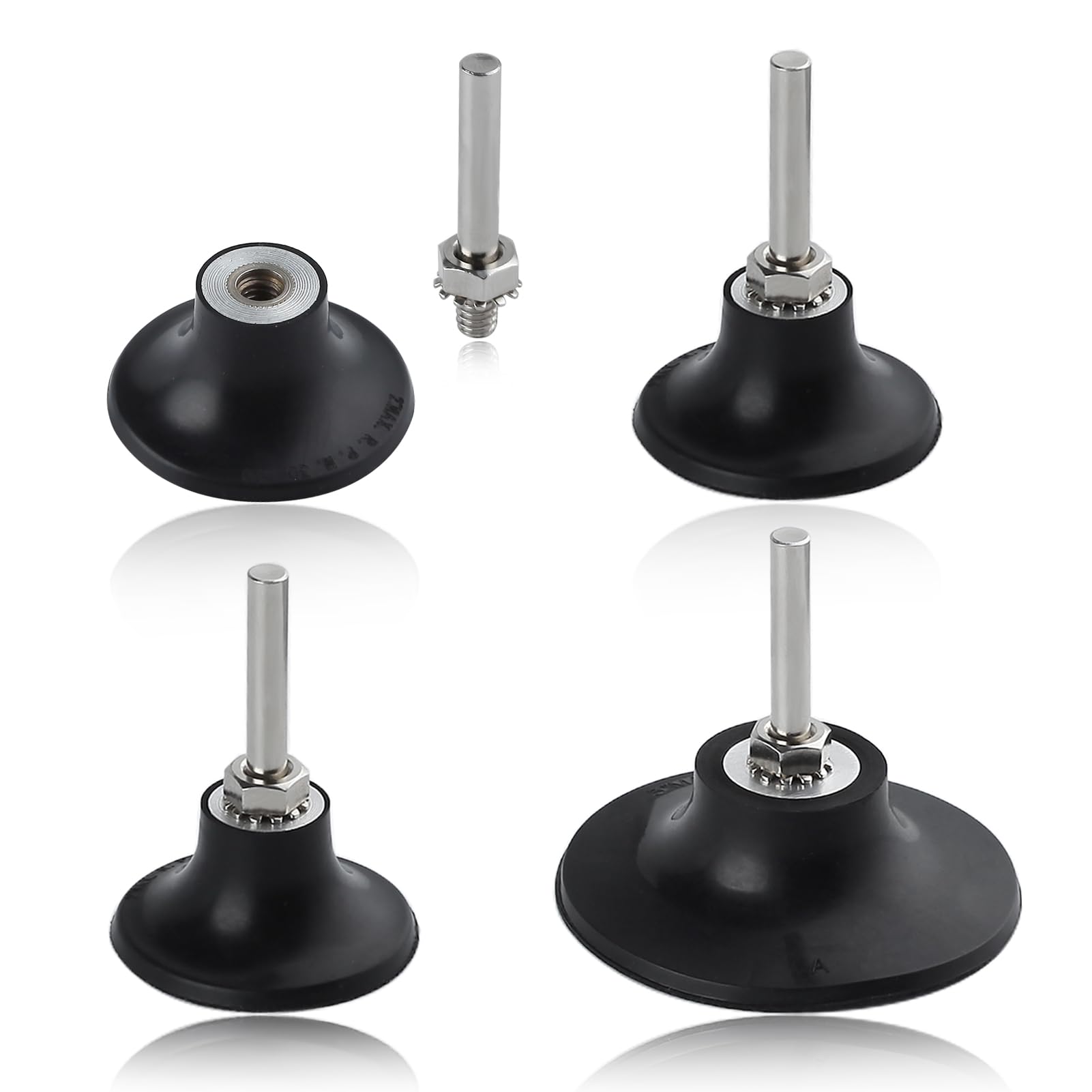 SPEEDWOX Roll Lock Disc Pad Holder Roll Lock Disc Pad Quick Change Adapter Disc 2 Inch Sanding Discs 3 Inch Grinder 3 Inch Sanding Disc with 1/4" Shank for Polishing Sanding Surface Preparation