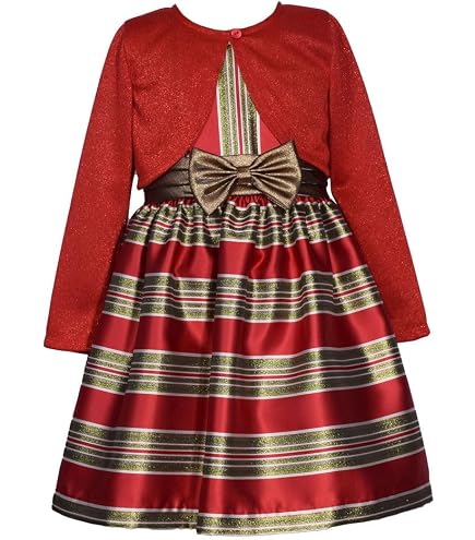 Bonnie Jean Girl's Christmas Holiday Nutcracker Ballet Dress (Multi Nutcracker, 12 Months) : Home & Kitchen