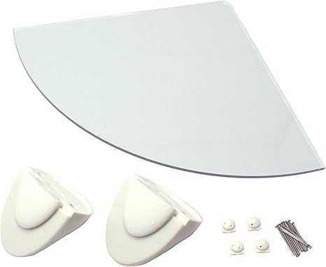 Amazon ハイロジック 壁掛収納 石膏ボード壁用 透明アクリル板シェルフ棚 コーナー用 0mm Diy 工具 ガーデン