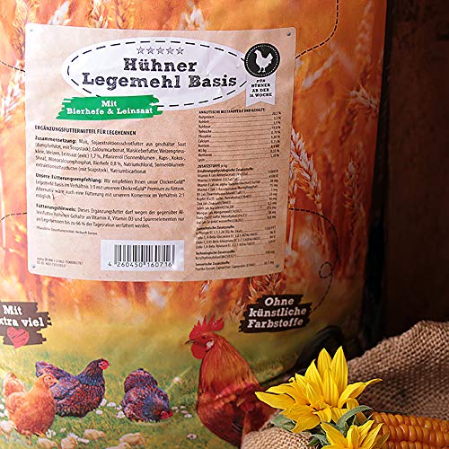hühnergold® Hühner Legemehl 10 kg â Hochwertiges Alleinfuttermittel für Legehennen â Stabile Eierschalen, ohne Gentechnik, ohne Palmöl â Kontrollierte Herstellung – Bild 4