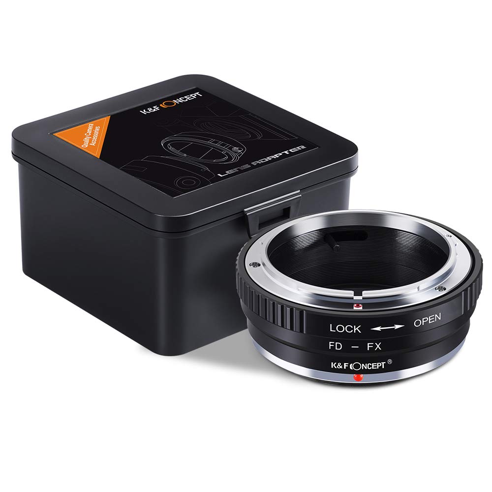 K&F CONCEPT FD to FX Lens Mount Adapter, Compatible with Canon FD FL Lens and Compatible with Fujifilm Fuji X Mount Mirrorless Cameras