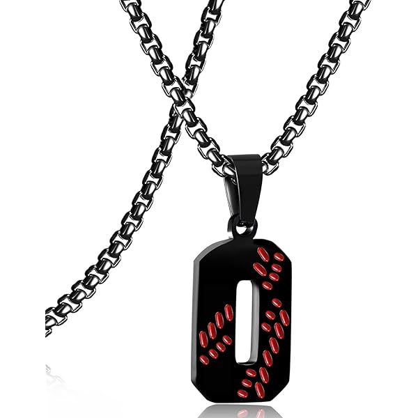 Baseball Necklace Huquary Silica Gel s Number Pendants From Number