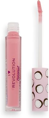 I Heart Revolution Tasty Coconut Lip Gloss Hydrating Non-Sticky Coconut Sugar view 2