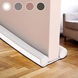 HIZH Draft Excluder for Doors 94cm Double Sided Bottom Door Seal PureWhite view 1