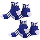 JXGZSO 2 Pairs Sorority Socks Ankle Socks Blue Merch Sorority Sister Gift