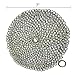 Umiwe Basics Round Cast Iron Cleaner 7 Inch Stainless Steel Chainmail Scrubber Skillet Cleaner with Ring