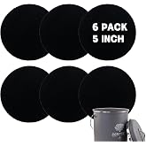 6 Pack Charcoal Filters for Compost Bin Bucket, 5 Inch Round Activated Carbon Charcoal Replacement Filters for Kitchen Countertop and Home Bucket Compost Bin (Refill, Odor Eliminating)​