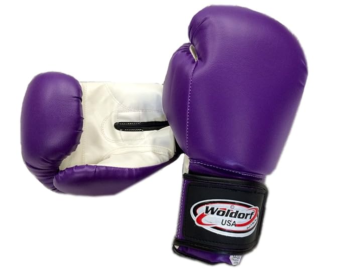 Boxing Bag Gloves in Vinyl 16oz PURPLE Sports & Outdoors