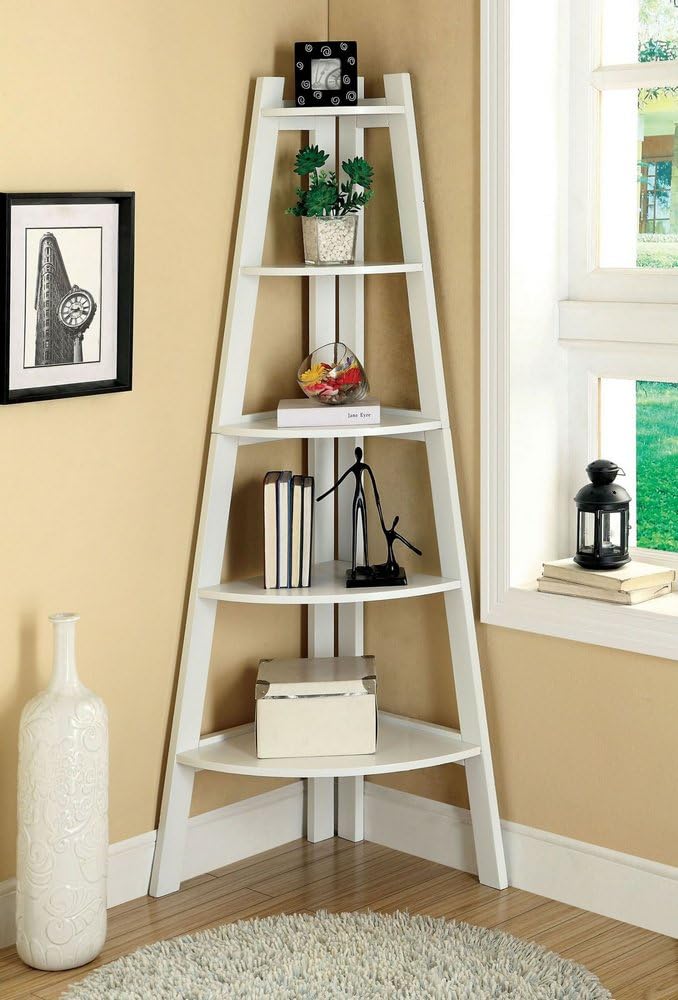 Amazon Com 247shopathome Bookcases White Kitchen Dining