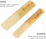 Sovvid 10 Pack Alto Sax Reeds Strength 2.0 with Laser Engraved Marking view 3